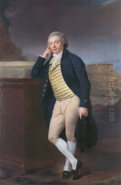 Portrait Of Sir Thomas Stapleton 6th Bt., Later Baron Le Despencer by Anton von Maron