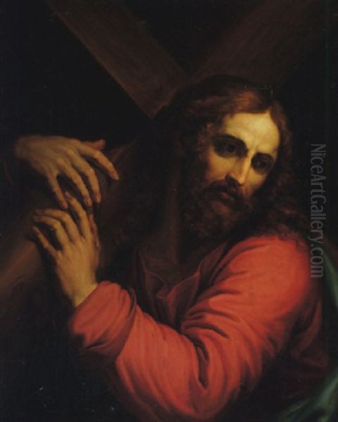 Christ Carrying The Cross Oil Painting by Anton von Maron