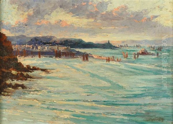 Cote Bretonne Oil Painting by Georges Philibert Charles Maroniez