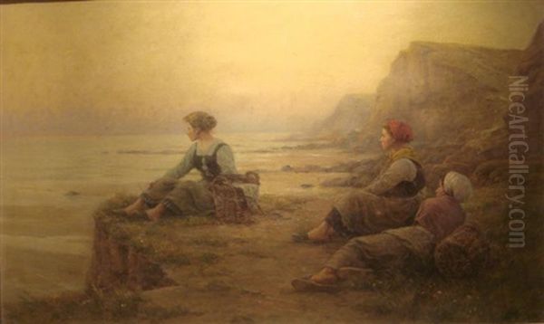 Bords De Falaise Oil Painting by Georges Philibert Charles Maroniez