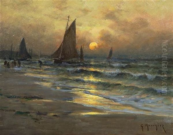 Hors-concours Oil Painting by Georges Philibert Charles Maroniez