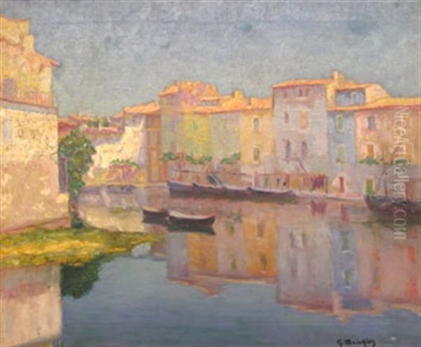 Port Meridional Oil Painting by Georges Philibert Charles Maroniez