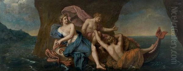 Venus Sortant De L'onde Et Diane Et Endymion (pair) Oil Painting by Francois Marot