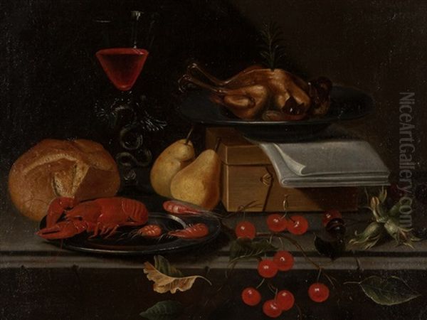 Pronk Still Life Oil Painting by Jacob Marrel