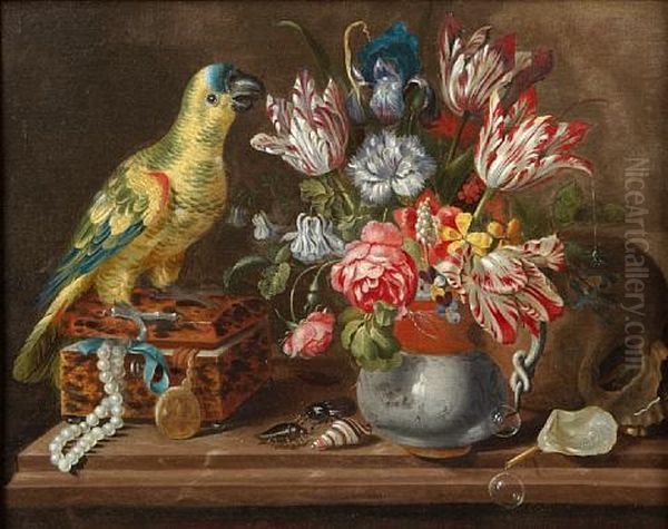 A Vanitas Oil Painting by Jacob Marrel