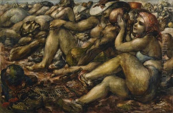 Coney Island #1 Oil Painting by Reginald Marsh