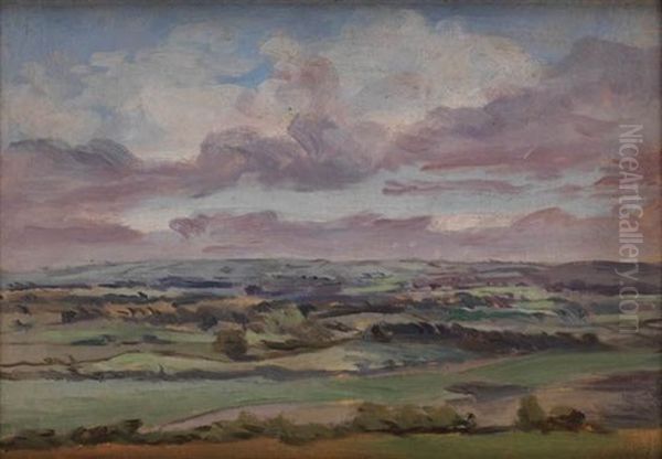 Egdon Heath, Dorset Oil Painting by Reginald Marsh