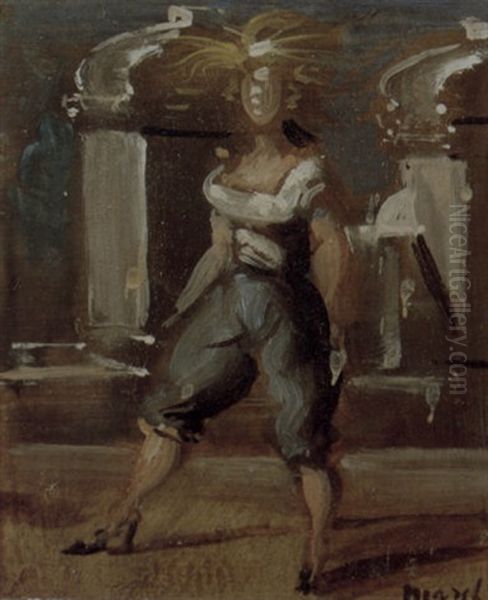 Evening Walk Oil Painting by Reginald Marsh