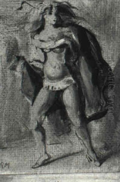 Dancer In Costume Oil Painting by Reginald Marsh