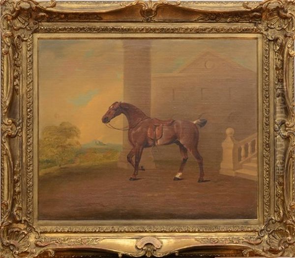 Roan Hack Oil Painting by Benjamin Marshall