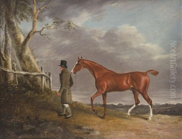 A Gentleman And His Horse Oil Painting by Benjamin Marshall