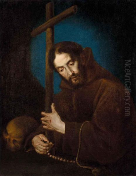 San Francesco Oil Painting by Bernardo Strozzi