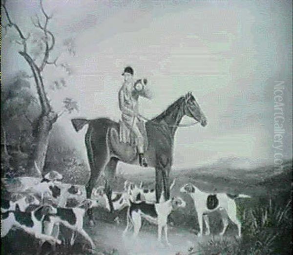 Tom Oldacre And His Hounds Oil Painting by Benjamin Marshall