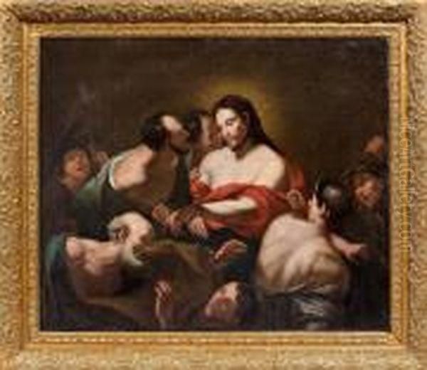 La Capture Du Christ Oil Painting by Bernardo Strozzi