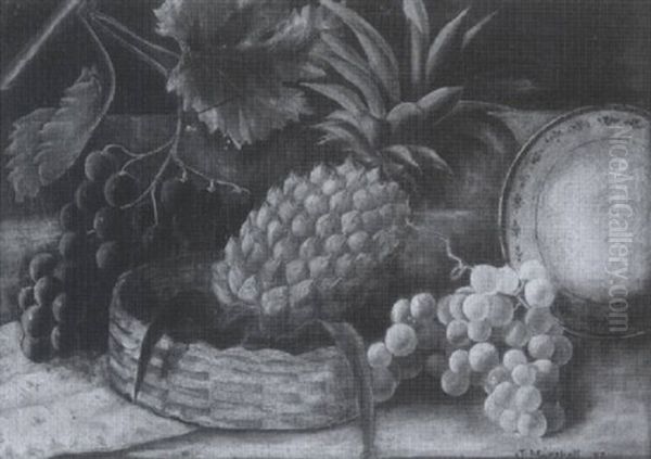 Stilleben Mit Ananas Und Weintrauben Oil Painting by James Marshall