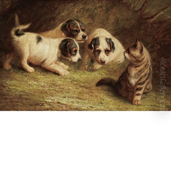 Friend Or Foe! Oil Painting by John Fitz Marshall