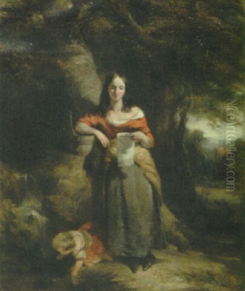 The Love Letter Oil Painting by Thomas Falcon Marshall