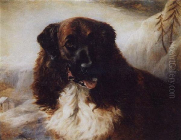 The Saint Bernard Tell Oil Painting by William Elstob Marshall