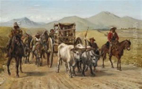 Don Quixote Returning Home From His Second Expedition Oil Painting by Wilhelm Nicolai Marstrand