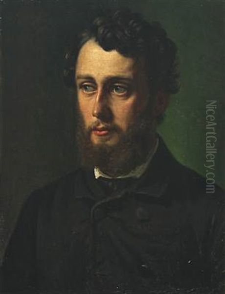 Portrait Of A Gentleman Oil Painting by Wilhelm Nicolai Marstrand