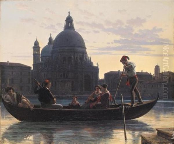 Gondoler I Venedig by Wilhelm Nicolai Marstrand