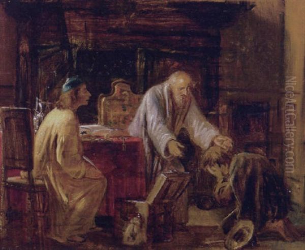 Den Fortabte Sons Hjemkomst Oil Painting by Wilhelm Nicolai Marstrand