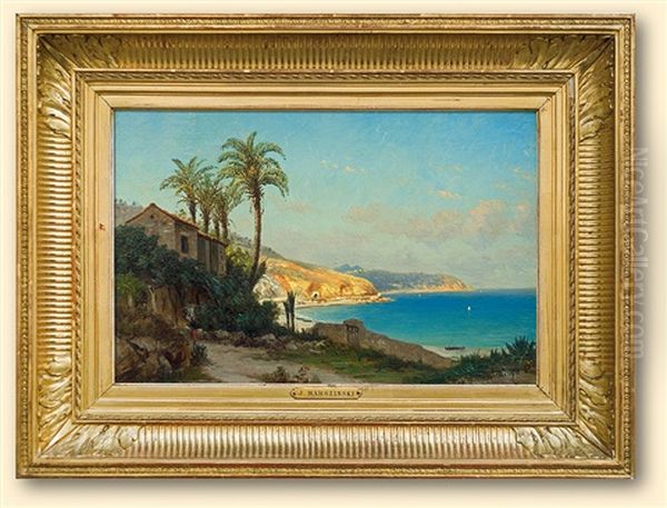 The Italian Coast Oil Painting by Joseph Marszewski