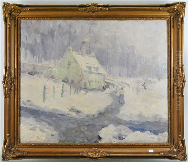 Paysage Enneige Oil Painting by Paul-Jean Martel