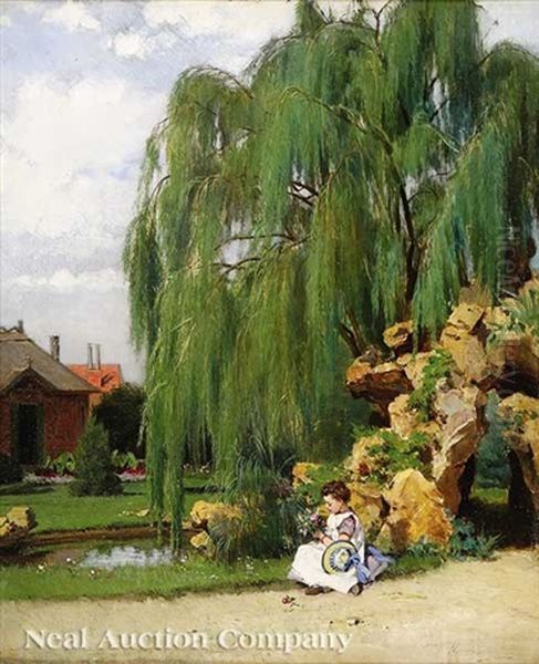 Under The Willow Tree by Willem Johannes Martens