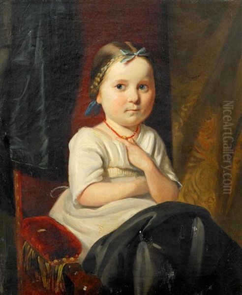 Madchenportrait by Friedrich Wilhelm Heinrich Martersteig