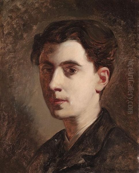 Retrato De Un Joven Oil Painting by Ramon Marti Alsina