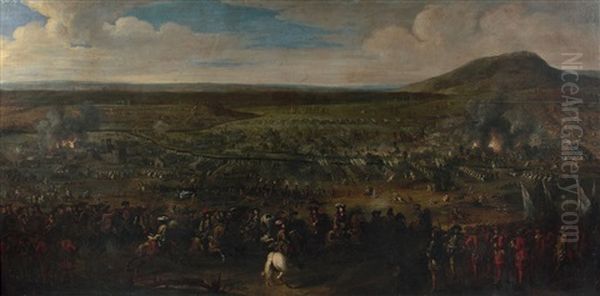 La Victoire De Cassel En 1677 Oil Painting by Jean-Baptiste Martin the Elder