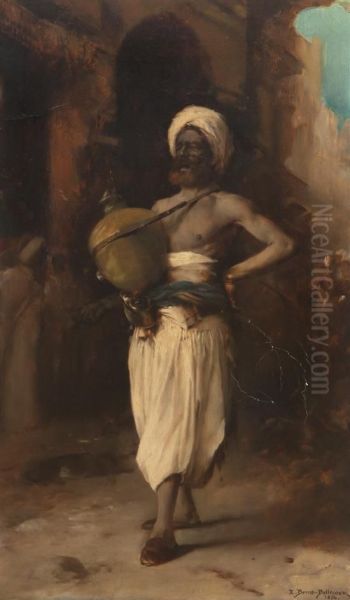 Arab Oil Painting by Etienne Prosper Berne-Bellecour