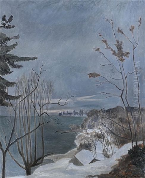 Matin D'hiver Oil Painting by Eugene Louis Martin