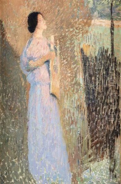 Etude Pour La Musique, 1902 Oil Painting by Henri Jean Guillaume Martin