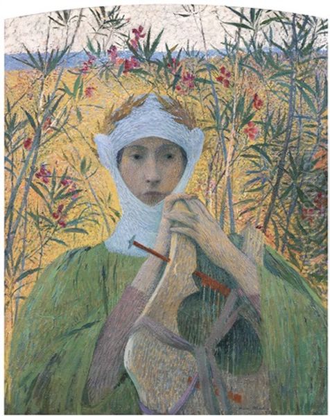 Clemence Isaure Oil Painting by Henri Jean Guillaume Martin