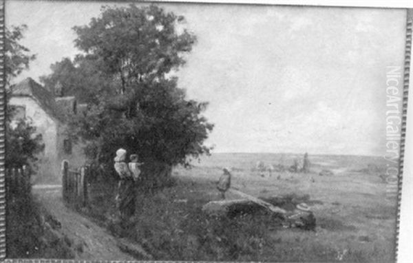 Children Playing Seesaw Oil Painting by Henry Martin