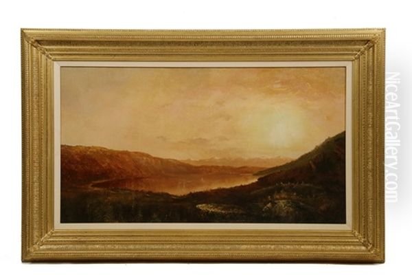 Greenwood Lake, Ny Oil Painting by Homer Dodge Martin