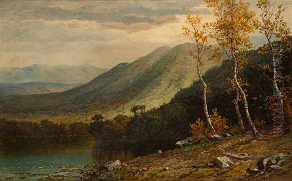 Adirondack Mountain View Oil Painting by Homer Dodge Martin