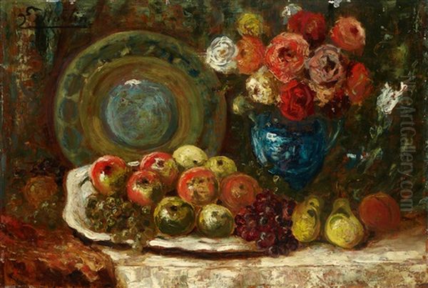 Nature Morte Aux Pommes Oil Painting by Jacques Martin