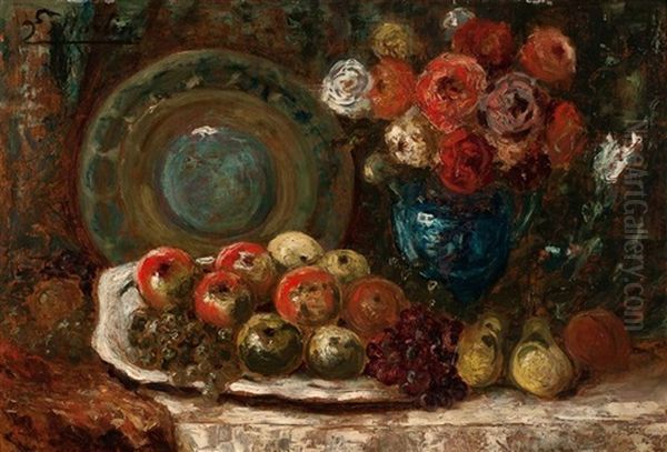 Nature Morte Aux Pommes Oil Painting by Jacques Martin