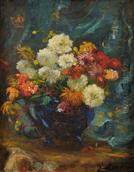 Bouquet De Fleurs Oil Painting by Jacques Martin