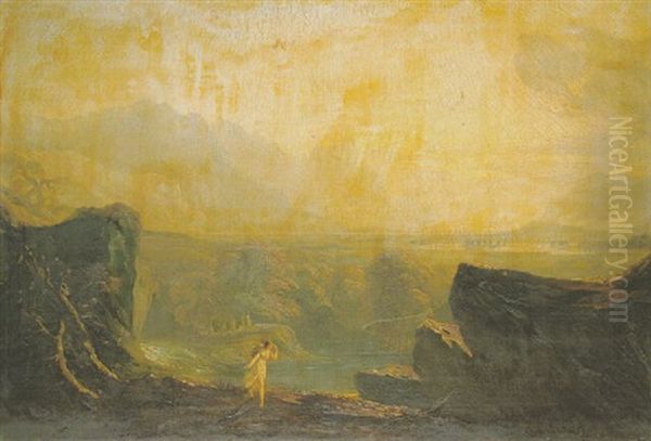 Clytie Oil Painting by John Martin