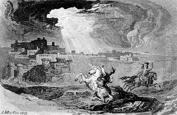 The Conversion Of St. Paul Oil Painting by John Martin