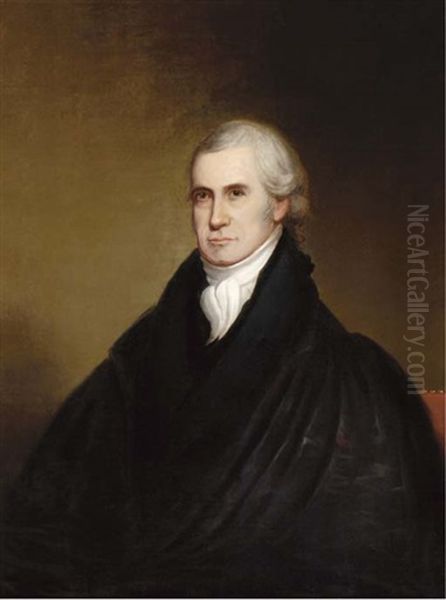 Portrait Of Chief Justice John Marshall Oil Painting by John Blennerhassett Martin