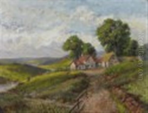 In South Devon Oil Painting by Thomas Mower Martin