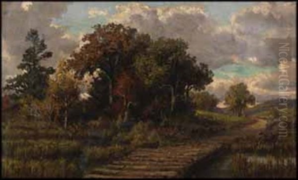 Landscape Oil Painting by Thomas Mower Martin