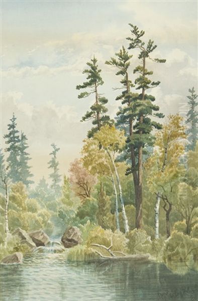 The Muskoka River Oil Painting by Thomas Mower Martin