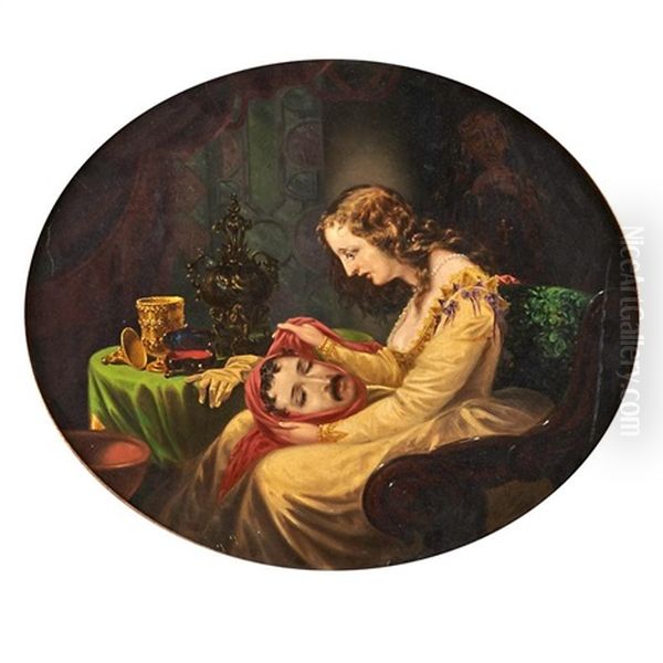 Isabella (bocacio) Oil Painting by William Alexander Kennedy Martin