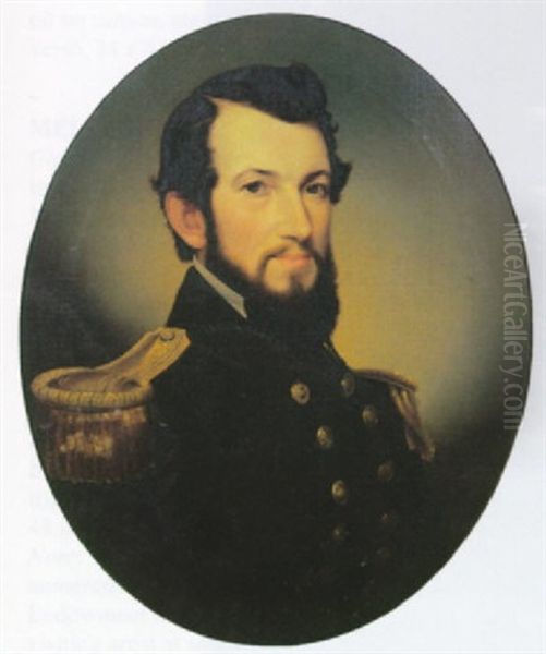 Portrait Of Lieutenant James B. Mccauley Oil Painting by William Alexander Kennedy Martin